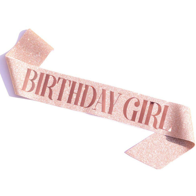 Etiquette Belt Crown Set Party Birthday Strap