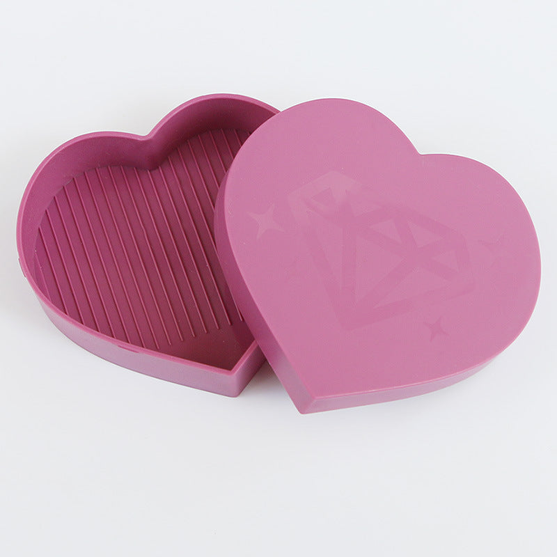 Diamond Painting Peach Heart Turning Drill Plate – DIY Multi-Function Tool Set
