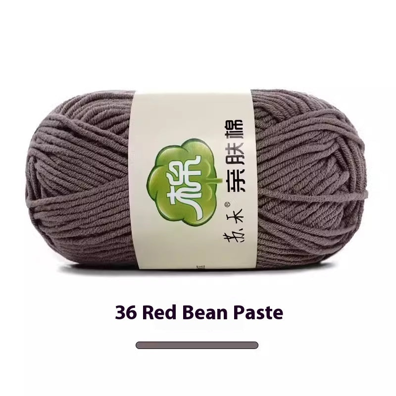 5-Strand Skin-Friendly Combed Milk Cotton Yarn – Hand Knitting Supplies