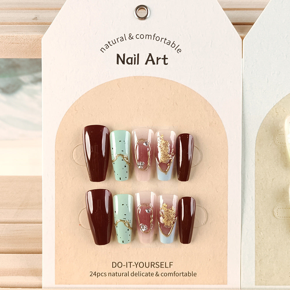 Hand Worn Nail Piece In China-Chic Red In The Year Of The Snake