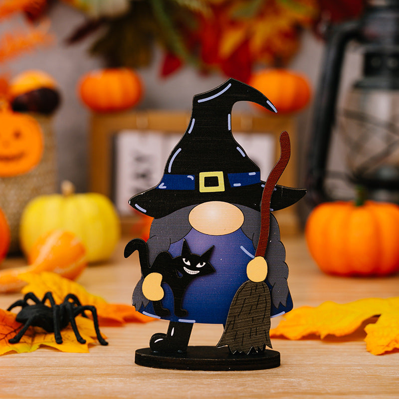 Halloween Decorations Wooden Decorative Ornaments