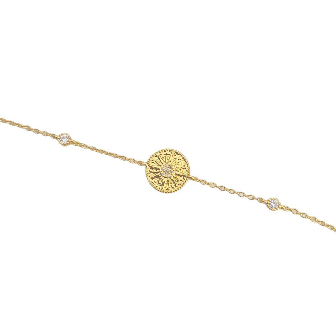 Goddess Mush Ice Bracelet Gold-plated Compass Niche High Sense Asterism