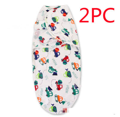 Cotton Cartoon Baby Swaddle Towel – Anti-Startle Sleeping Bag