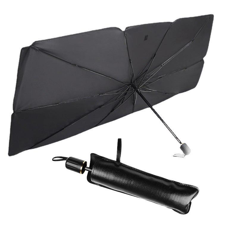Foldable Car Windshield Sun Shade Umbrella, UV Protection and Heat Insulation Front Window Cover