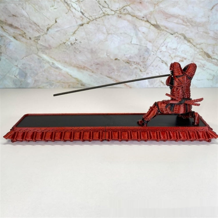 Samurai Incense Burner Stick Gray Catcher Decorative Gift