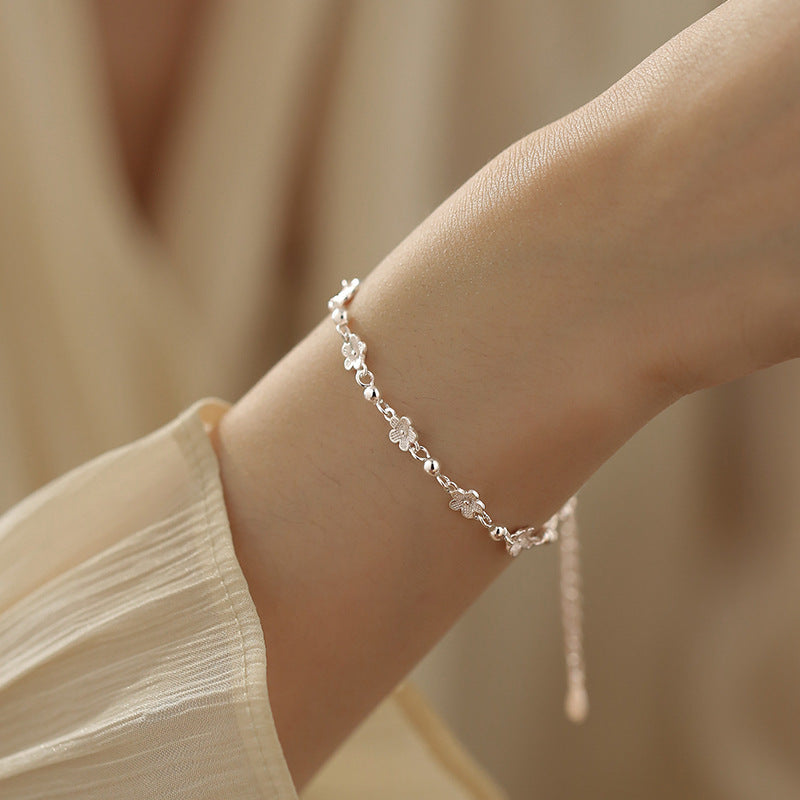 Women's Floral Copper Bracelet – Dainty Chic Fresh Design