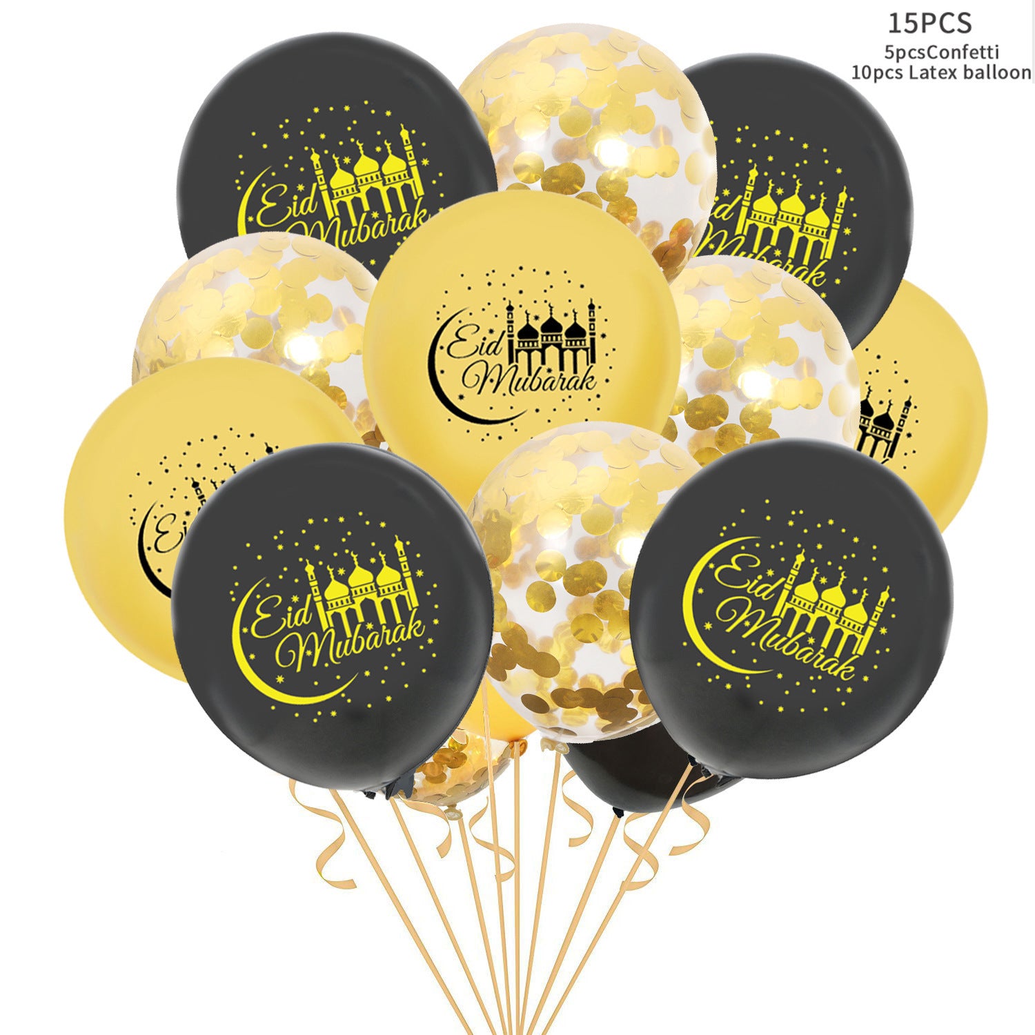 Eid Mubarak Latex Balloons for Ramadan Kareem Festival