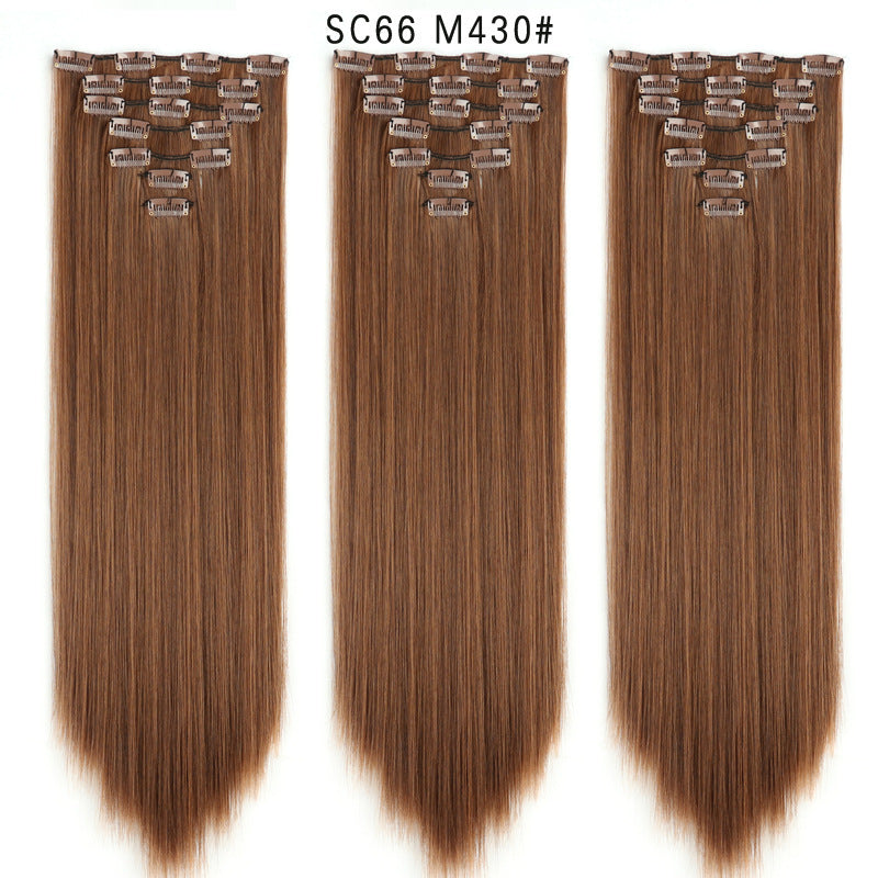 16 Card Seven-piece Hairpiece Clip Wig Beauty Chemical Fiber Wig Set Hair Extension
