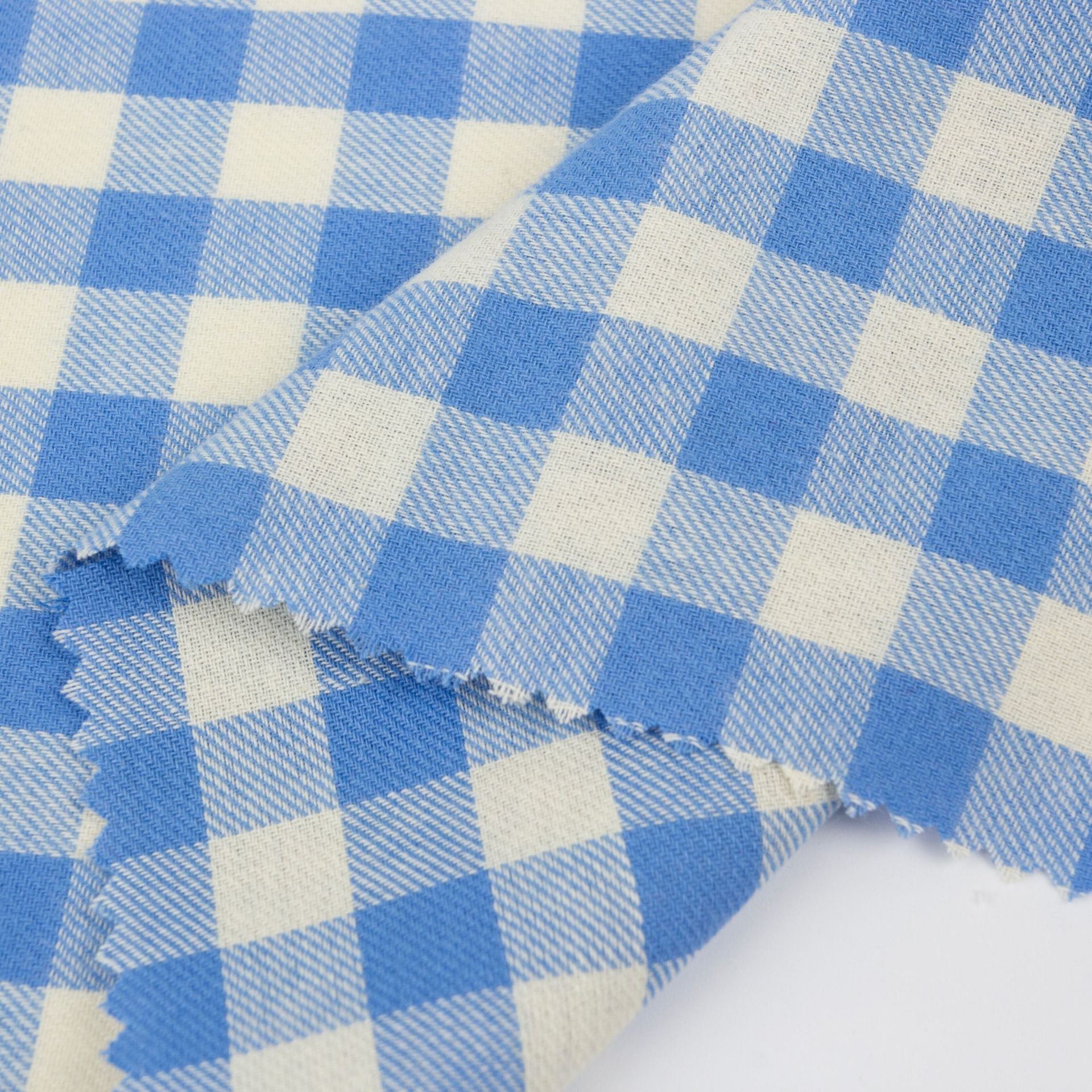 Pure Cotton Yarn-Dyed 32 Brushed Plaid Fabrics – DIY Sewing and Craft Material