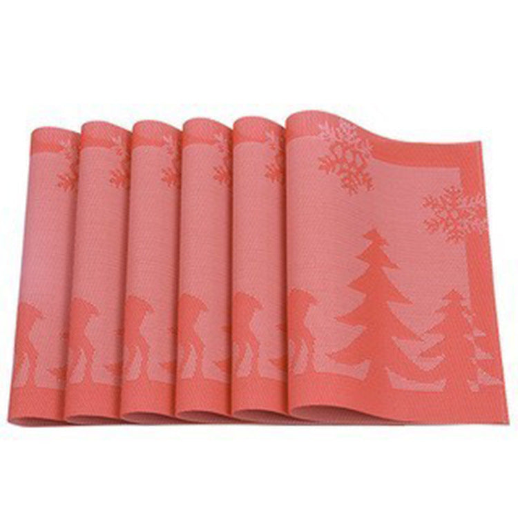 Fashionable Christmas Printed Pvc Table Mat