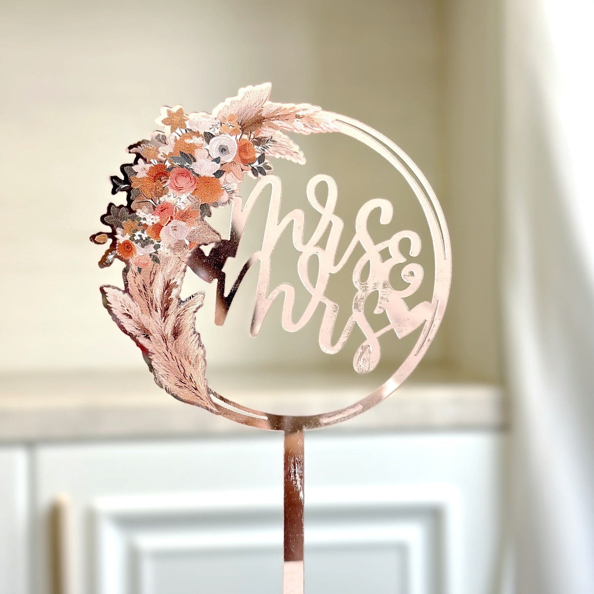 Stylish Ins-Style Colorful Acrylic Wedding Cake Decoration Plug-In