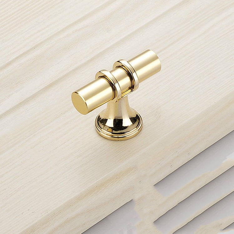 Gold Modern Minimalist American Style Black Cabinet Handle