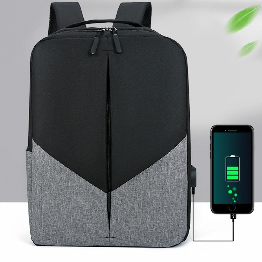 Mens Travel Backpack Polyester USB Large Capacity Bag