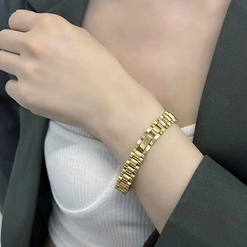Unisex Stainless Steel Bracelet – Slim Minimalist Watch Band Design