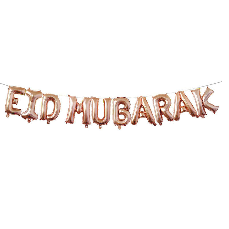 Eid Mubarak Latex Balloons for Ramadan Kareem Festival