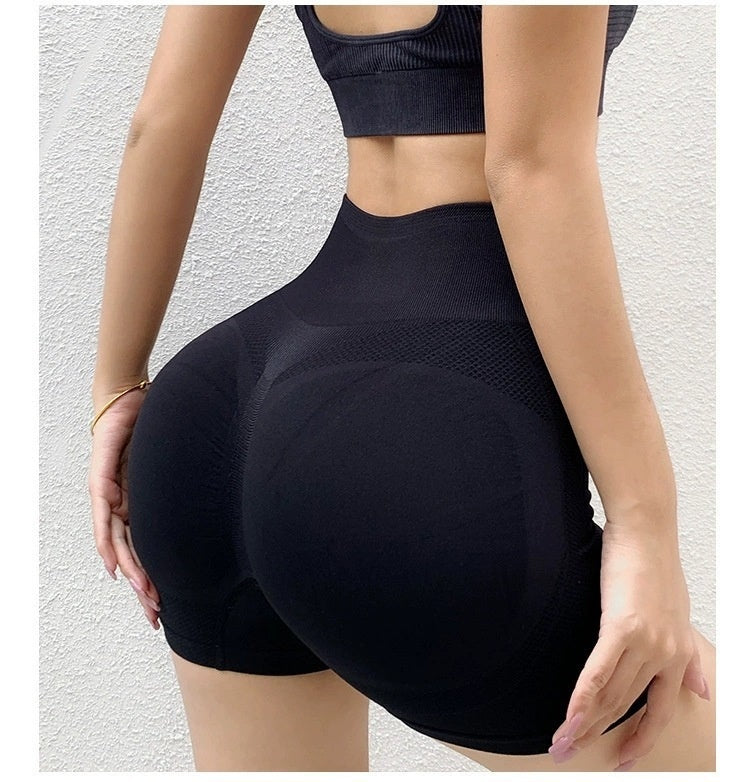 Seamless Butt Lifting Fitness Yoga Shorts – Women's Gym Leggings