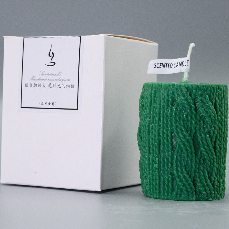 Wool Column Christmas Candle Decoration Ornaments