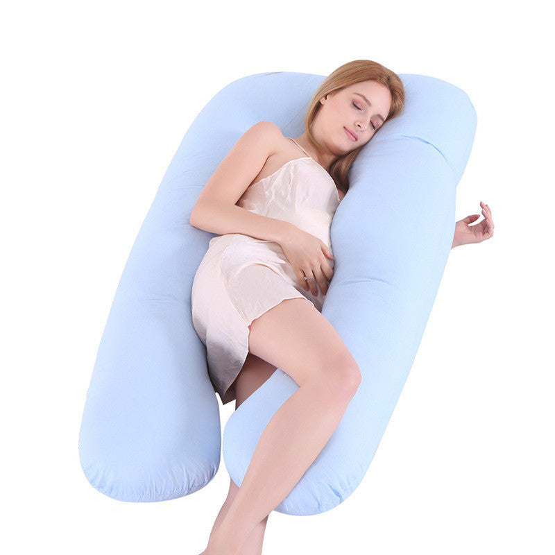 Summer U-Shaped Maternity Pillow – Ice Silk Cooling Pregnancy Support Pillow
