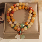 Natural Jinsi Jade Multi-layer Bracelet Women