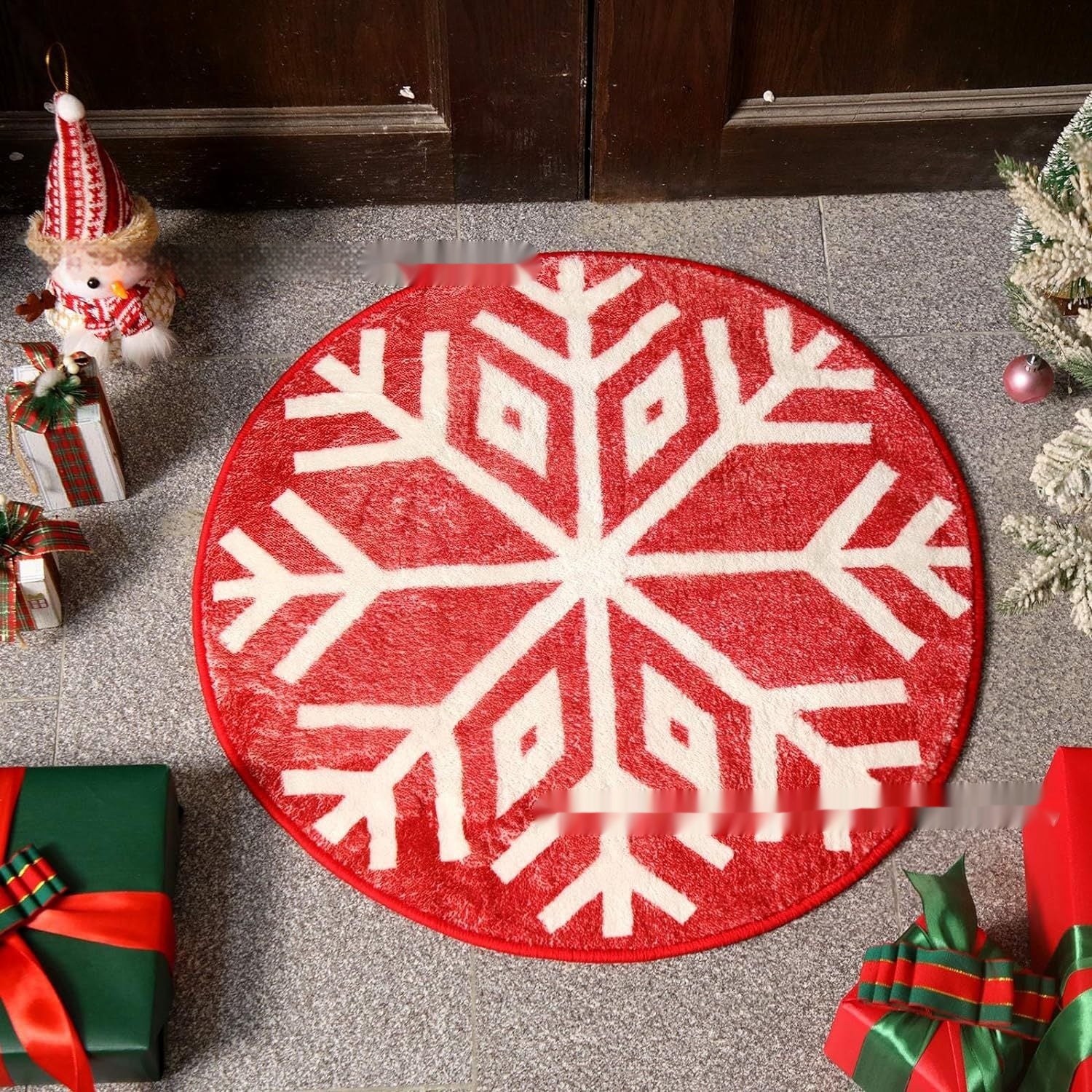 Christmas Cashmere-like Carpet Easy To Care