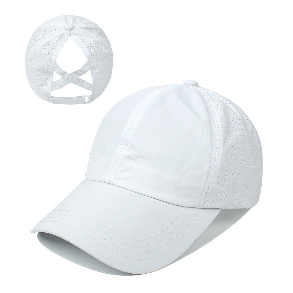 Women’s Ponytail Baseball Cap – Breathable Outdoor Sports Hat