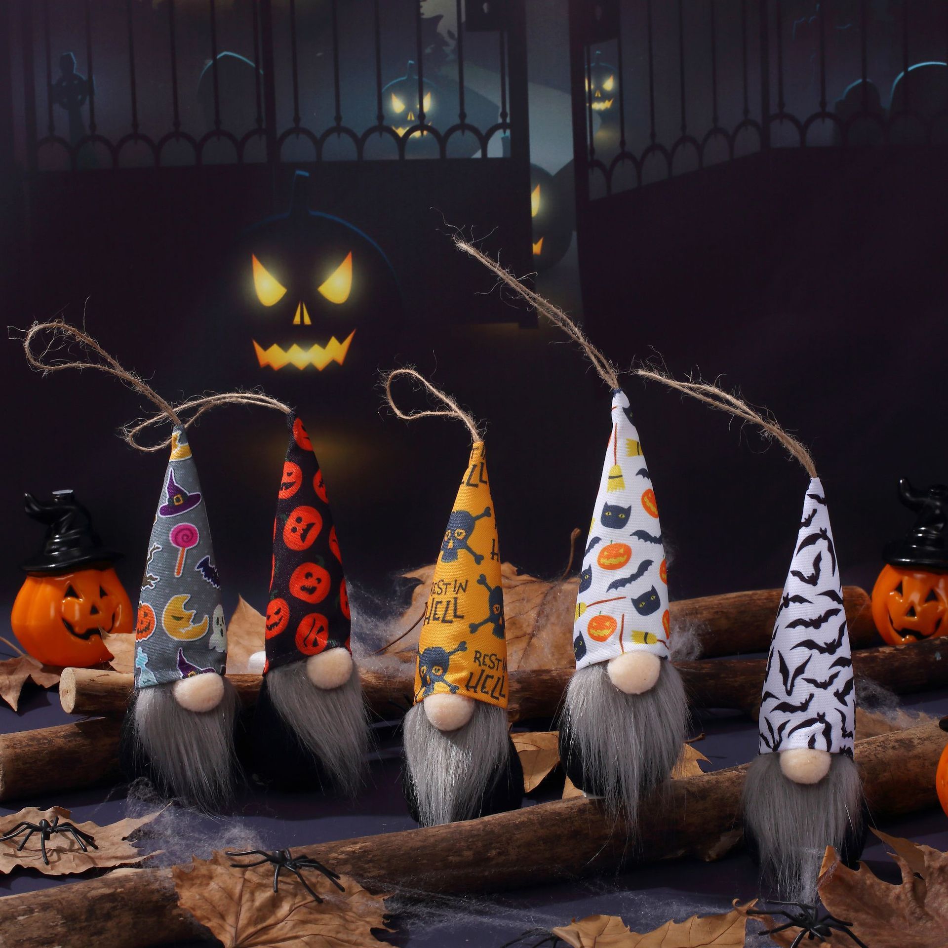 Halloween Many Small Ornaments Bat Spider South