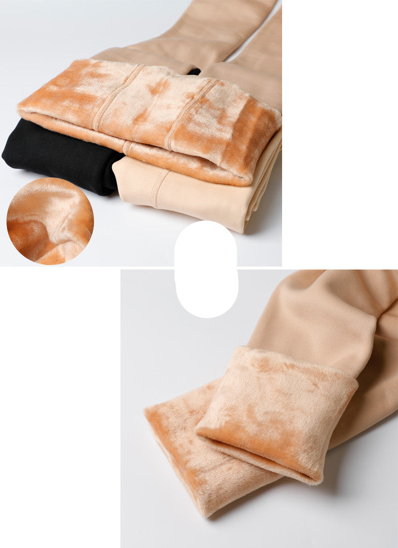 Bare Leg Sock Artifact – Flesh-Colored Velvet Leggings
