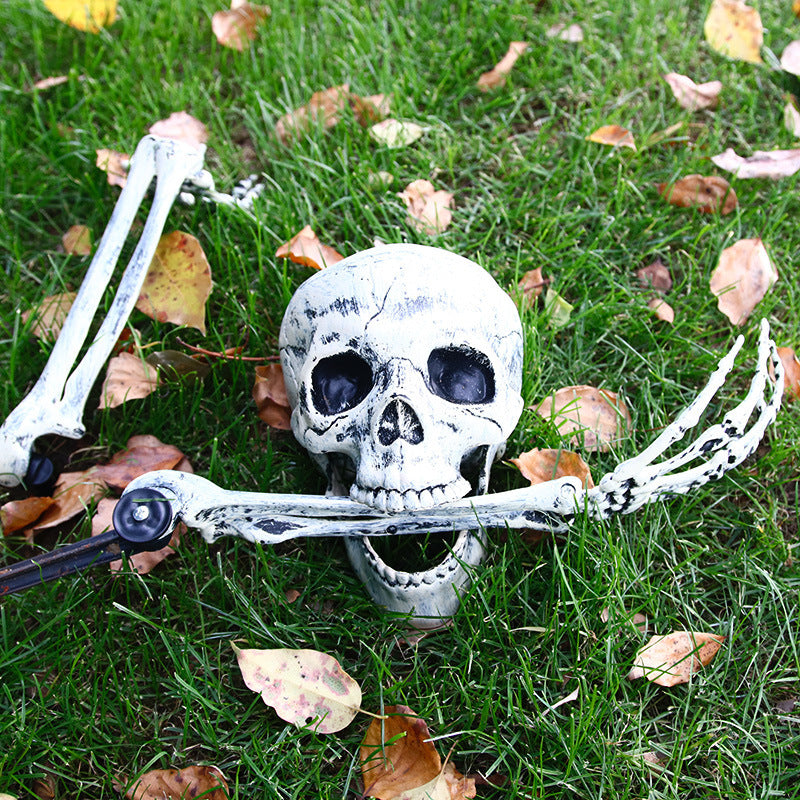 Halloween Skeleton Set – Realistic Simulation Props for Ghost Festival and Haunted House Decorations