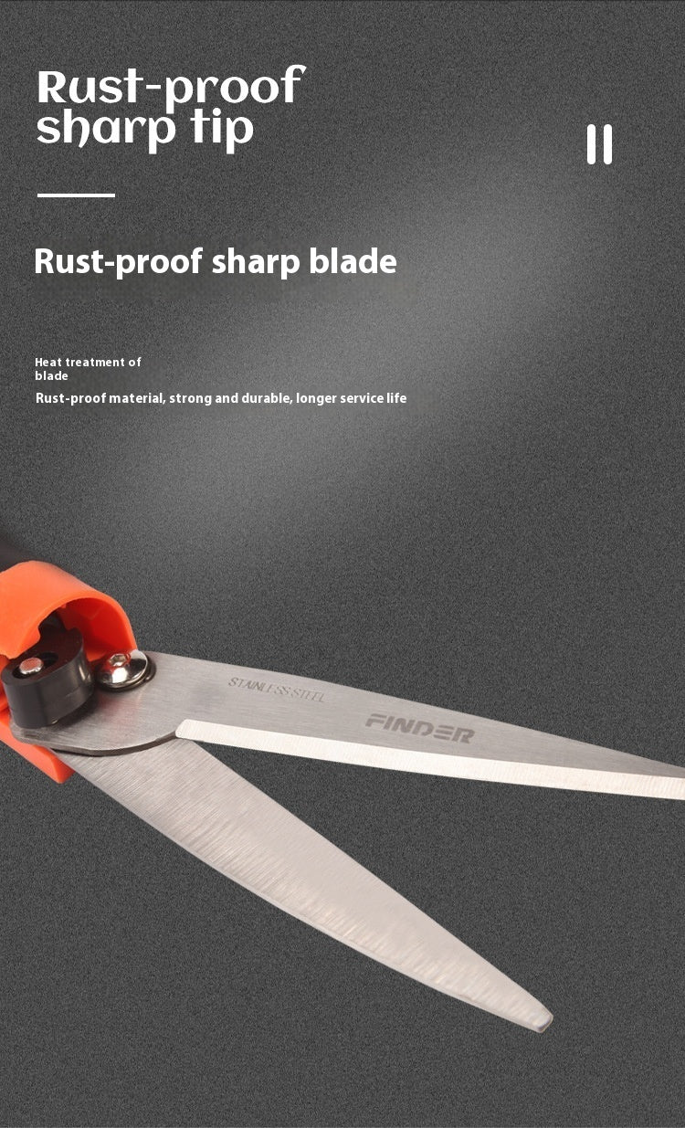 Multifunctional Rotatable Green Grass Shears Gardening Big Scissors