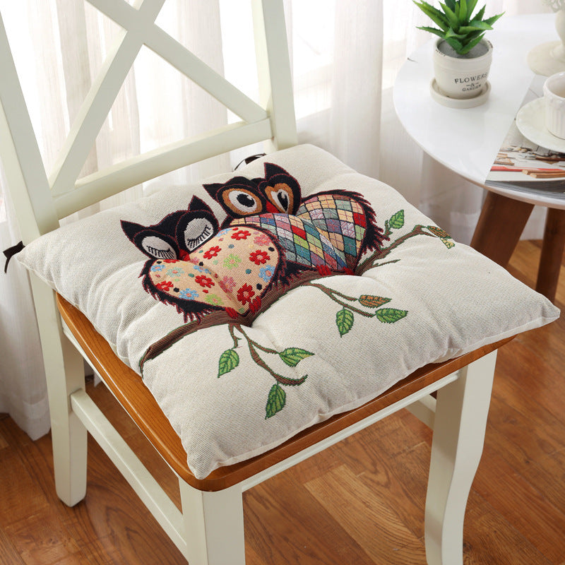 Thickened Non-slip Chair Cushion Tatami Children's Heightened Dining Chair Cushion Solid Wood Stool Car Seat Cushion