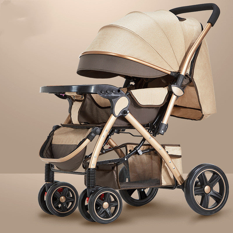 Lightweight Foldable Baby Stroller – One-Hand, Travel-Friendly