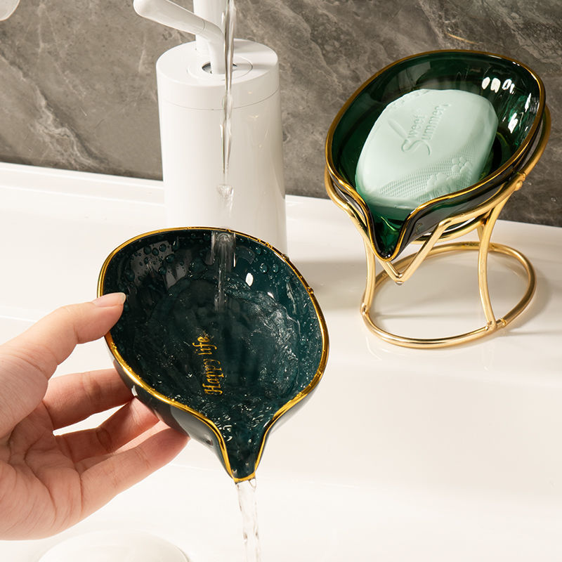 Double Plastic Soap Box with Drain – Bathroom Soap Holder