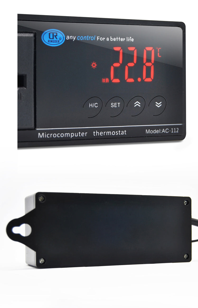 Digital Display Aquarium Thermostat Pet Reptile Insert Row Fish Tank