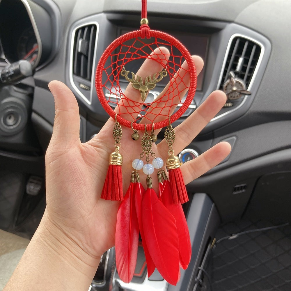 Dreamcatcher Automobile Hanging Ornament Feather