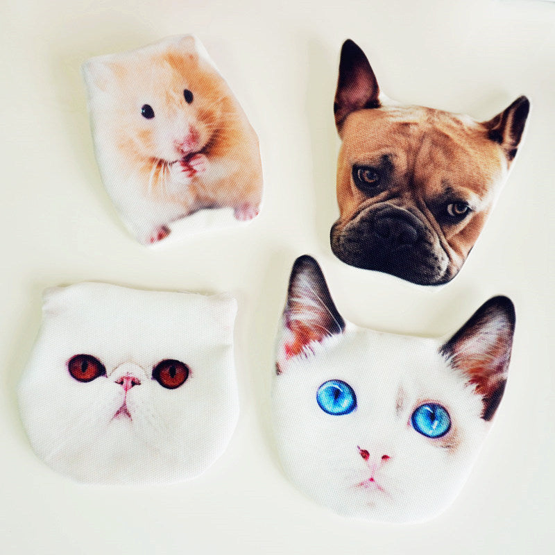 Pet Coin Purse & Key Case – Cute Cat, Dog, Rabbit & Fruit Designs