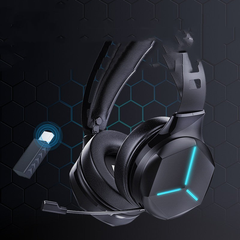 Dual-Mode Wireless Gaming Headphones – 2.4G + Bluetooth, Low-Latency with Noise-Cancelling Mic