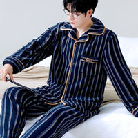 Navy Blue Vertical Stripes
