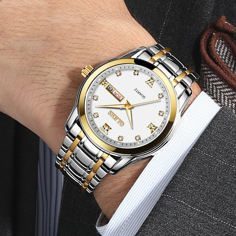 Trendy Brand Quartz Watch Luminous Waterproof Men's Watch