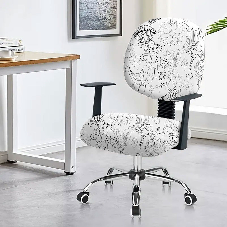 Universal Elastic Polyester Office Computer Chair Armrest Cover