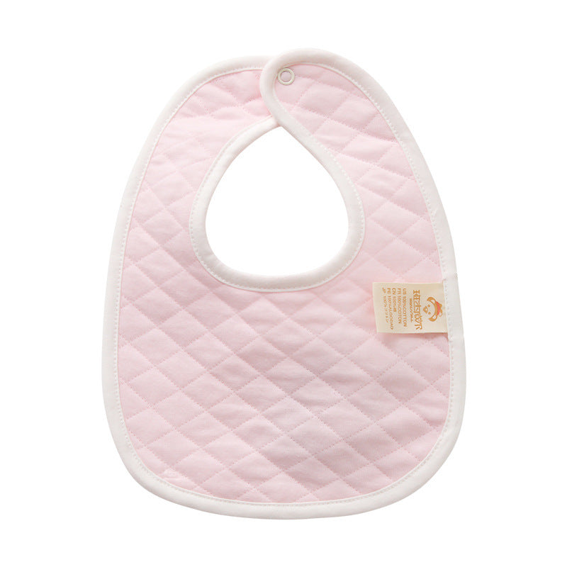 Double-Layer Cotton Baby Bib – Thickened & Soft for Newborn Feeding