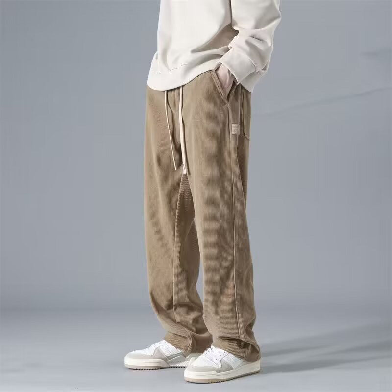 Men’s American Retro Corduroy Loose Drooping Pants