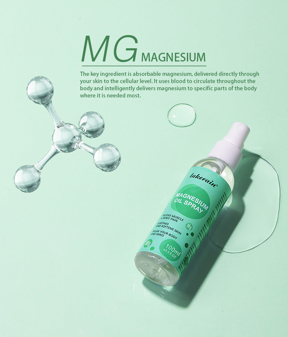 Glass Bottle Magnesium Oil Body Spray for Skin Care