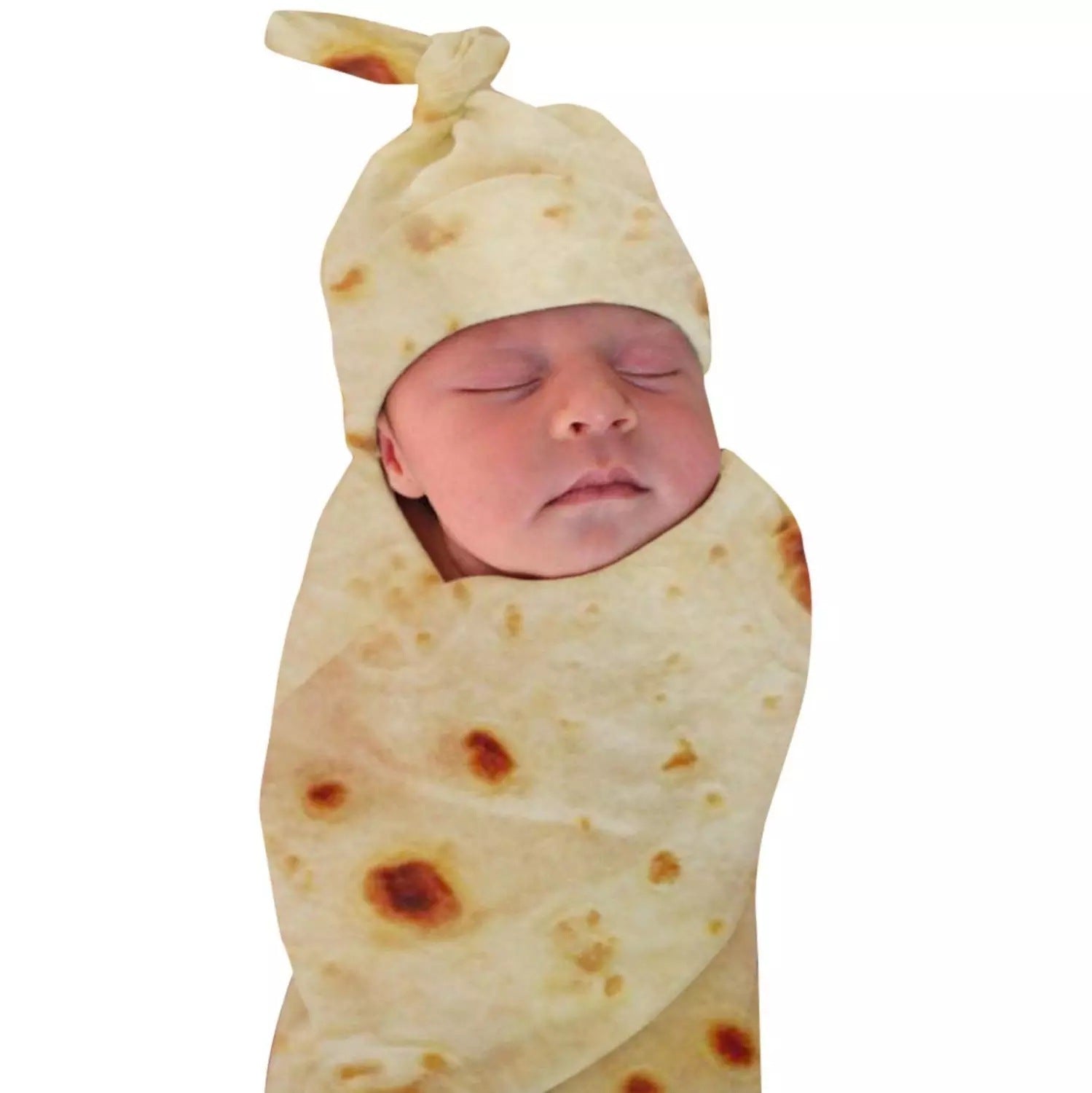 Baby Wrap Blanket & Hat – 2-Piece Newborn Swaddle Set