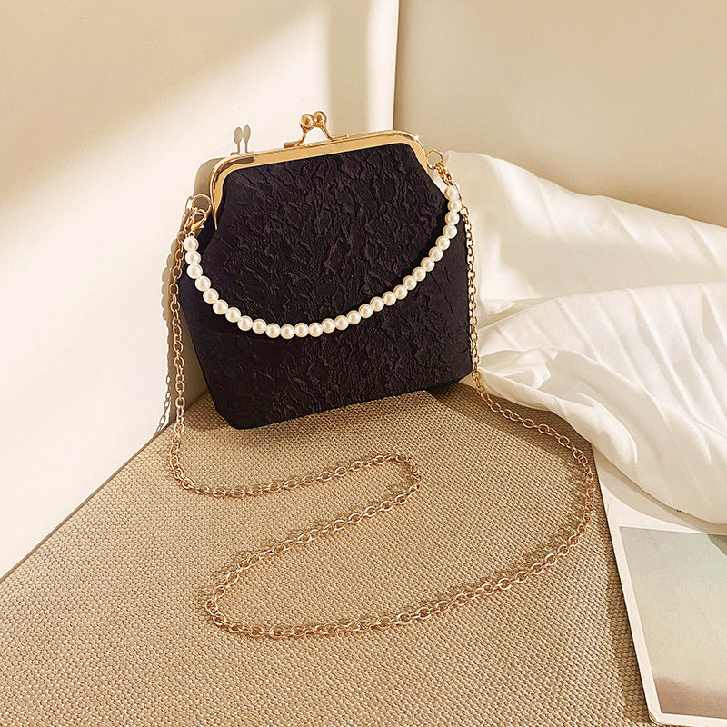 Pearl Tote Mini Chain Crossbody Bag – Elegant & Compact
