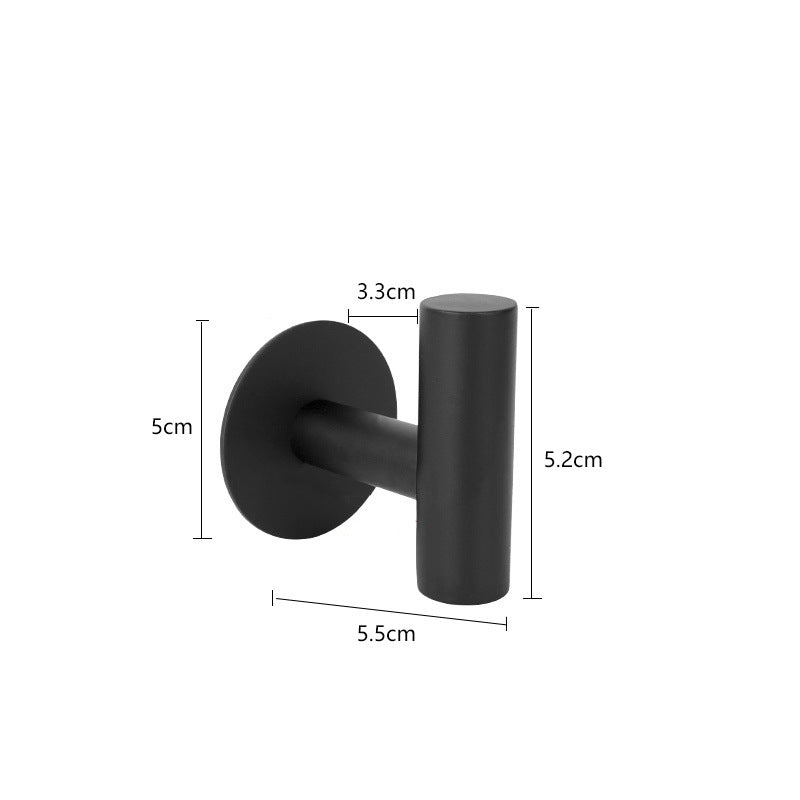 Minimalist 304 Stainless Steel Bathroom Hook – Wall-Mounted Clothes/Towel Hook