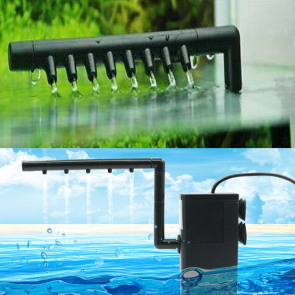 3 In1 Aquarium Fish Tank Filter Water Internal Purifier Filter Oxygen UK
