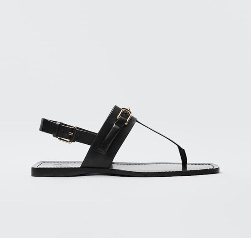 Summer New Women’s Casual One-Word Buckle Flat Flip-Flop Sandals