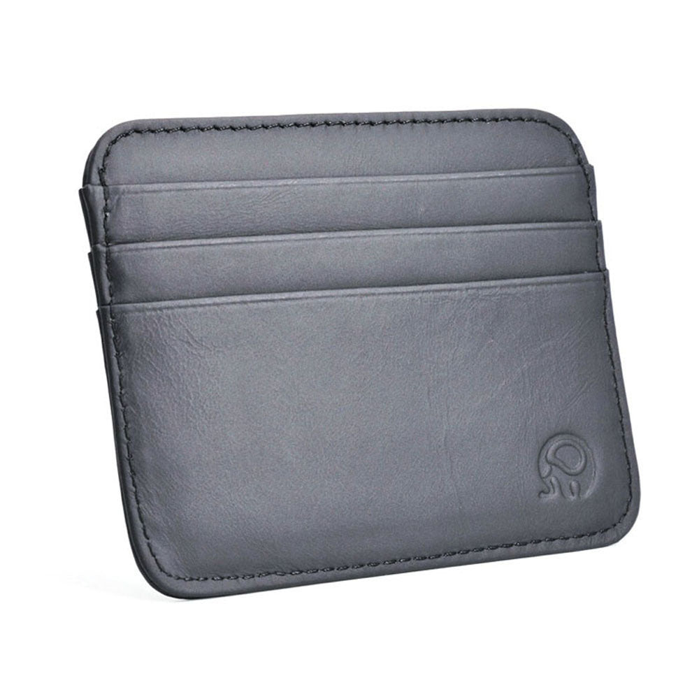 First Layer Cowhide Coin Purse Bus Card Holder