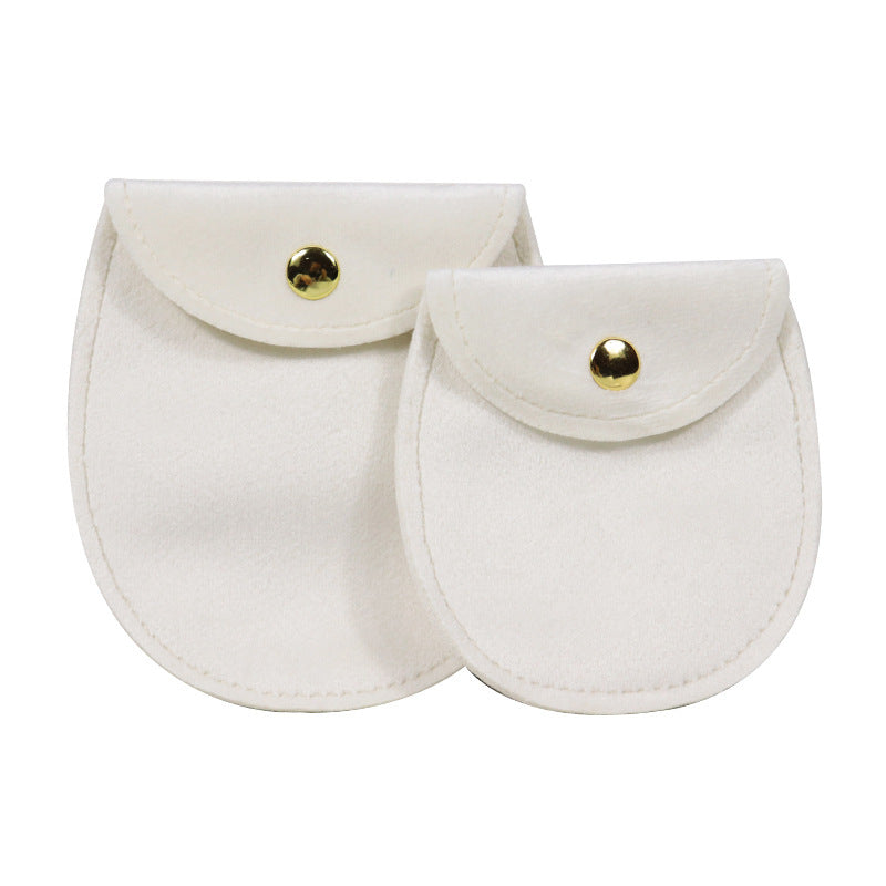 Oval Velvet Cloth Jewelry Storage Button Bag Jewelry Storage Bag