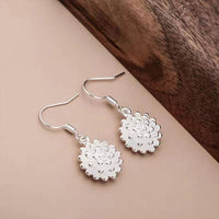 Silver Lotus Ear Hook